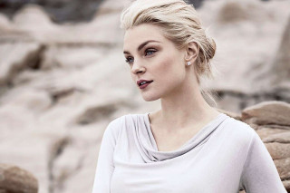 Woman white shirt black tie 3 - a black tie free wallpaper