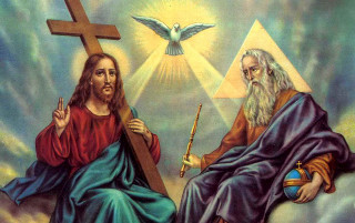 Jesus shepherd cross dove painting - afewerk tekle free wallpaper