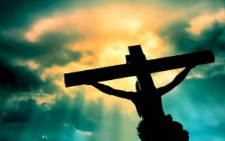 Person holding cross cloudy sky - a person holding free wallpaper