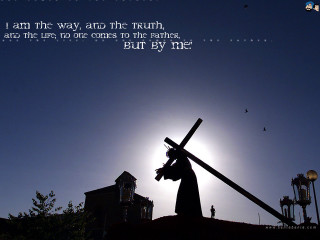 Person holding cross sky background - a sky background and a quote free wallpaper