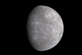 Crescent moon earth starry sky - dai xi free wallpaper