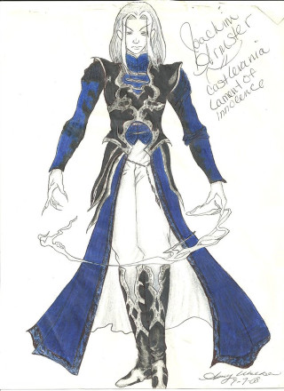 Woman blue white dress sword 2 - fabien charuau free wallpaper