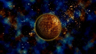Earth planet space starry background - a. hardy free wallpaper