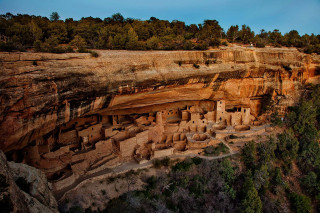 Cliff face trees top nature - a cliff face free wallpaper