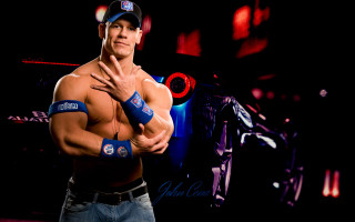 Man blue armband hat pose - a car free wallpaper