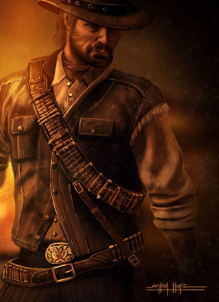 Cowboy hat leather outfit gun - don arday free wallpaper