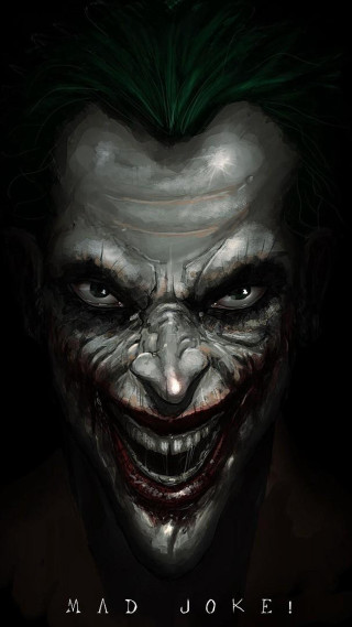 Joker green hair mohawk close - mad free wallpaper