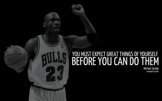 Basketball player inspirational quote monochrome - a. b. jackson free wallpaper