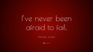 Red quote michael jordan failure - afraid free wallpaper