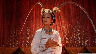 Woman costume horns headpiece hands - movie still free wallpaper