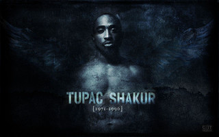 Man wings chest tupac shakir - video art free wallpaper