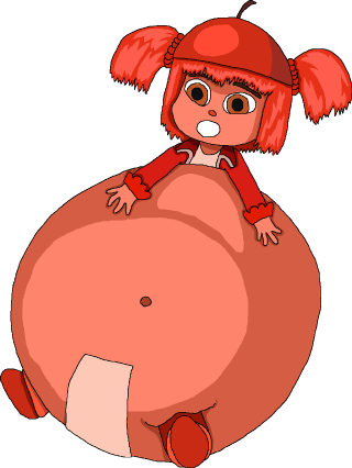 Cartoon pig red hat red - a red jacket free wallpaper