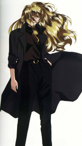 Woman blonde hair black coat - evelyn abelson free wallpaper