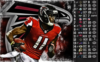 Football player running ball numbers - dr. atl free wallpaper