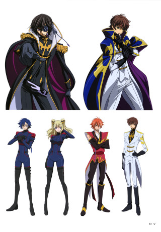 Anime characters cape military variant - different outfit and colors free wallpaper