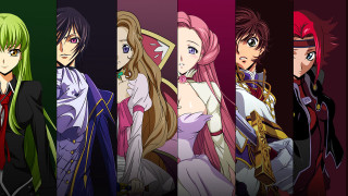 Anime characters colorful hairstyles group - different free wallpaper