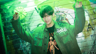 Man green hair green jacket - a green jacket free wallpaper