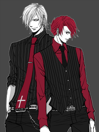 People black red shirts ties - andries both free wallpaper
