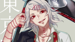 Woman white hair hat gun - a gun and a knife free wallpaper
