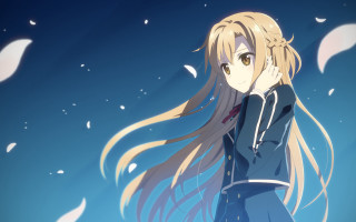 Girl long hair snow hands - the snow free wallpaper for desktop