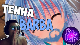 Man blue hair pink nose - neodada free wallpaper
