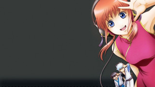 Girl headphones pink dress holding - headphone free wallpaper