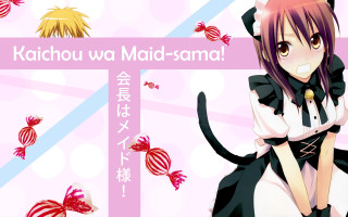 Girl cat ears black white - a pink ribbon free wallpaper