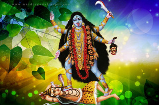God woman laying monkey painting - a painting of a god free wallpaper