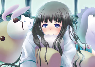 Girl long hair stuffed animals - stuffed free wallpaper