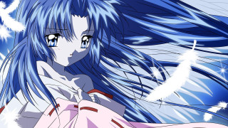 Girl blue hair blue eyes 4 - blue hair free wallpaper