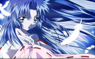 Anime girl blue hair blue 5 - blue hair free wallpaper