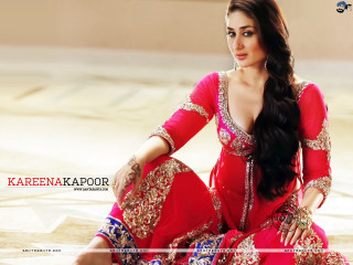Woman red dress beach sand - visual art free wallpaper