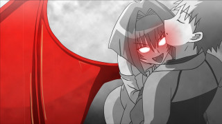 Cartoon character red eyes cape - his head free wallpaper