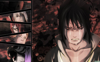 Creepy guy crying anime uchiha - a creepy look free wallpaper