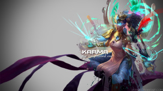 Woman sword colorful dress karma - anton fadeev free wallpaper