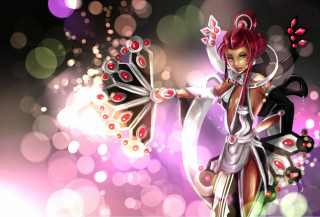 Cartoon character colorful outfit wings - league of legends concept art free wallpaper
