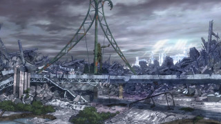 Futuristic city bridge river sky - a futuristic city free wallpaper