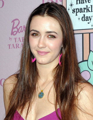 Woman purple dress pink jewelry - free happy birthday wallpaper