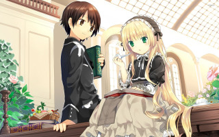 Anime couple characters room plants - plant free wallpaper for desktop