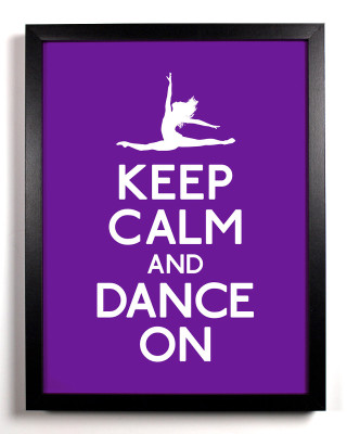 Keep calm and dance on - daphne mcclure free wallpaper