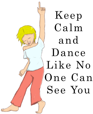 Woman dancing keep calm poster - daphne mcclure free wallpaper