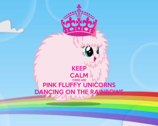 Pink fluffy unicorn crown rainbow - a crown free wallpaper