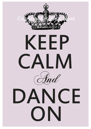 Keep calm dance pink crown - a crown free wallpaper