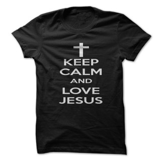 Black tshirt keep calm love - kitsch movement free wallpaper