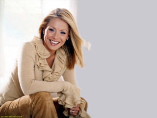 Woman smiling chair hands knees - her knee free wallpaper
