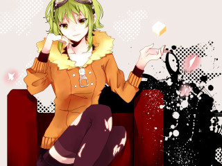 Green hair yellow jacket anime - background free wallpaper