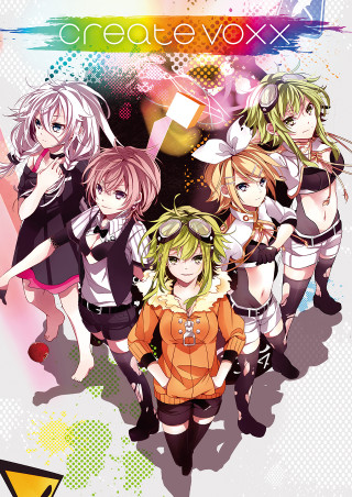 Anime girls group rainbow background - toyism free wallpaper