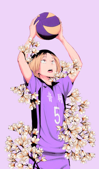 Girl purple uniform volleyball flowers - derf free wallpaper