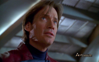 Man red jacket looking serious - a red jacket free wallpaper