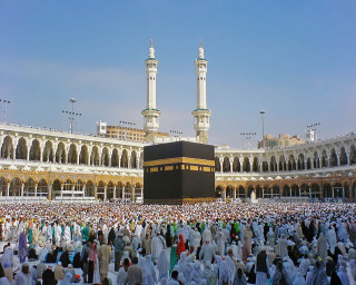 People gathered building black cube - a large group of people free wallpaper